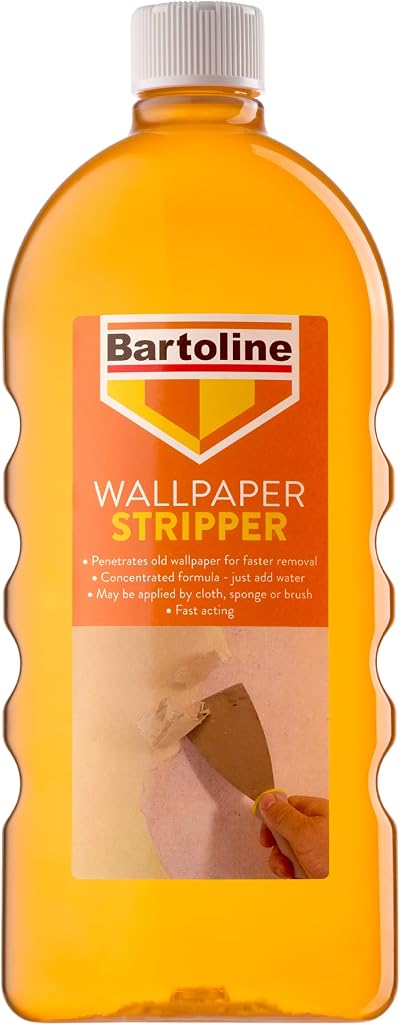Bartoline Wallpaper Stripper 1L Concentrated Solution for Easy Removal