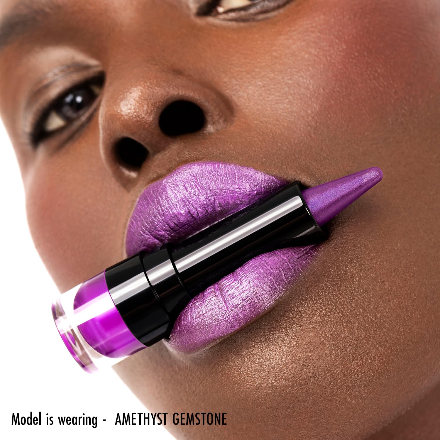 Black Radiance Metalicious Metallic Lipstick Lip Sculptor Magnetic Sapphire (Blue)