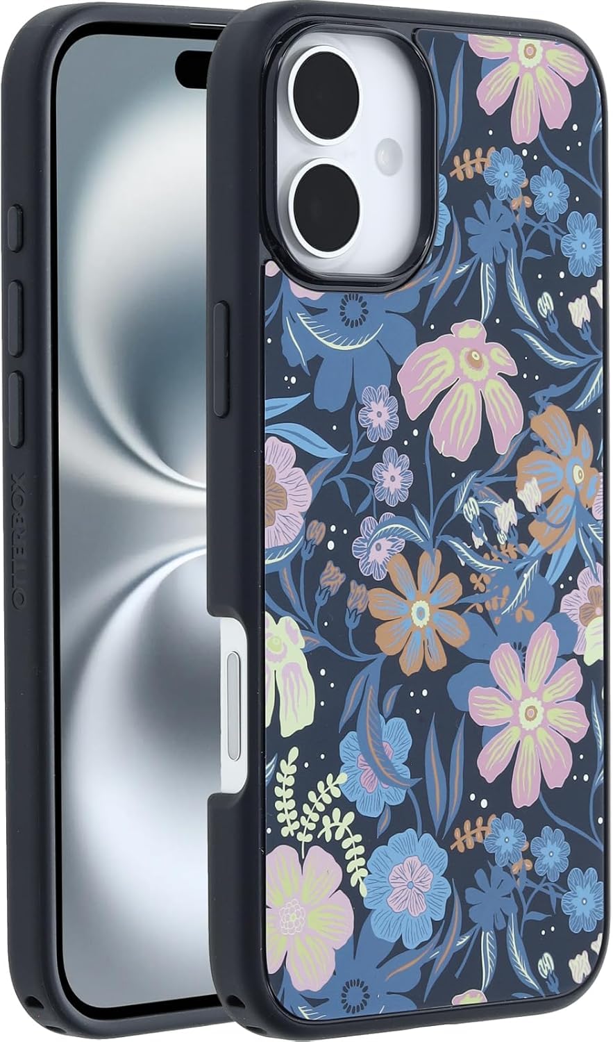 OtterBox iPhone 16 Plus - Symmetry Series Case - Fairy Fuana (Purple) - Snaps to MagSafe - Ultra-Slim - Raised Edges Protect Camera & Screen - Non-Retail Packaging