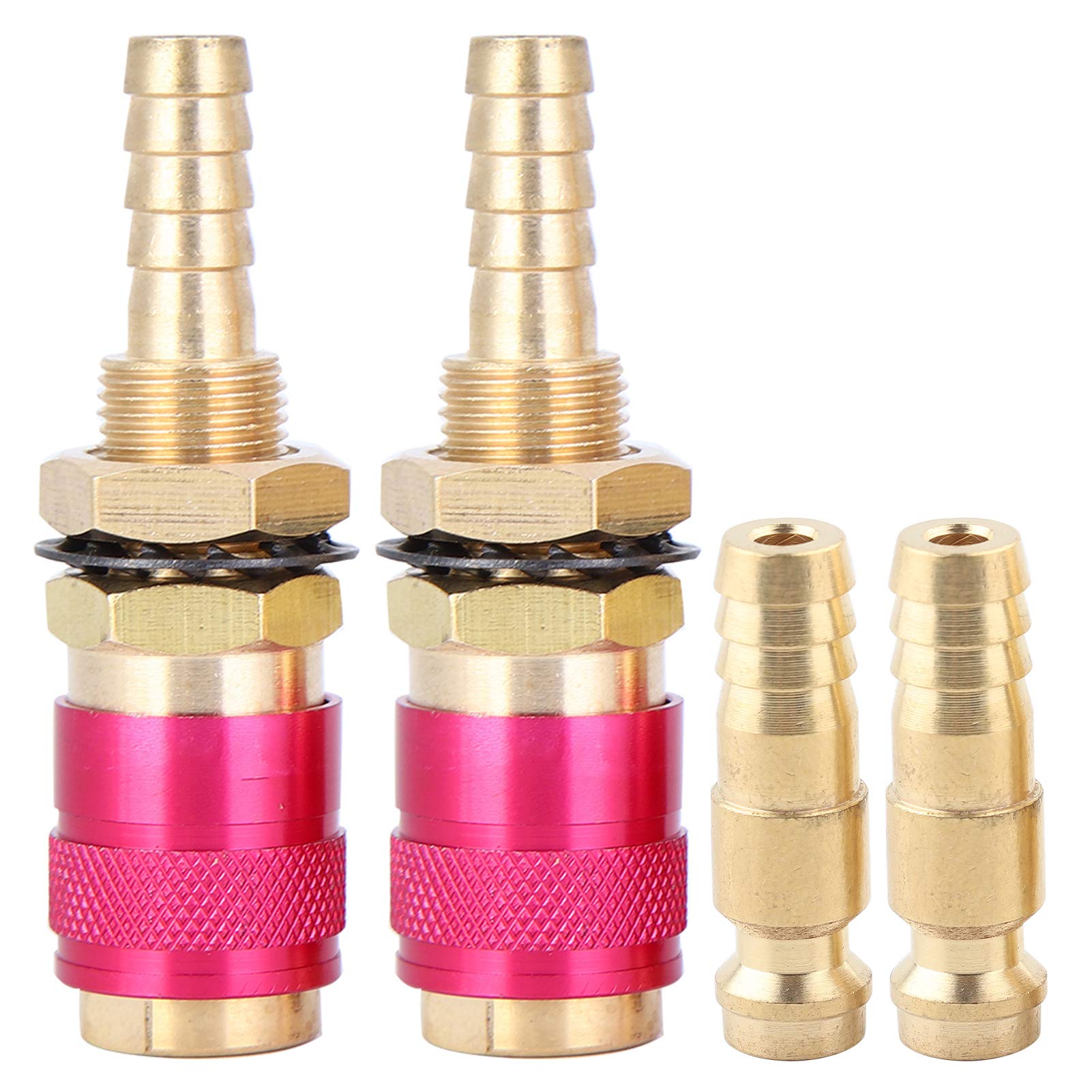 2PCS Water Cooled Adapter Quick Connector Fitting For TIG Welding Torch