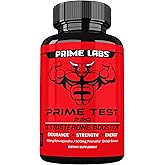 Prime Labs Prime Test Pro - Testosterone Supplement for Men - Test, Vitality, & Energy Booster - with Ashwagandha, PrimaVie Shilajit Extract, & DIM - 60 Capsules