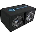 Rockville DV8K52 Dual 8" K5 1600w Car Subwoofers+Vented Sub Enclosure Box/2 Ohm