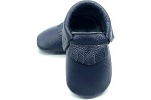 OWLOWLA Baby Moccasins Soft Sole Leather Baby Shoes Infant Toddler Pre-Walker Shoes Baby Boy Girl