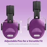 Dr.meter Ear Defenders Kids Noise Reducing Earmuffs SNR 27.4dB Purple view 2