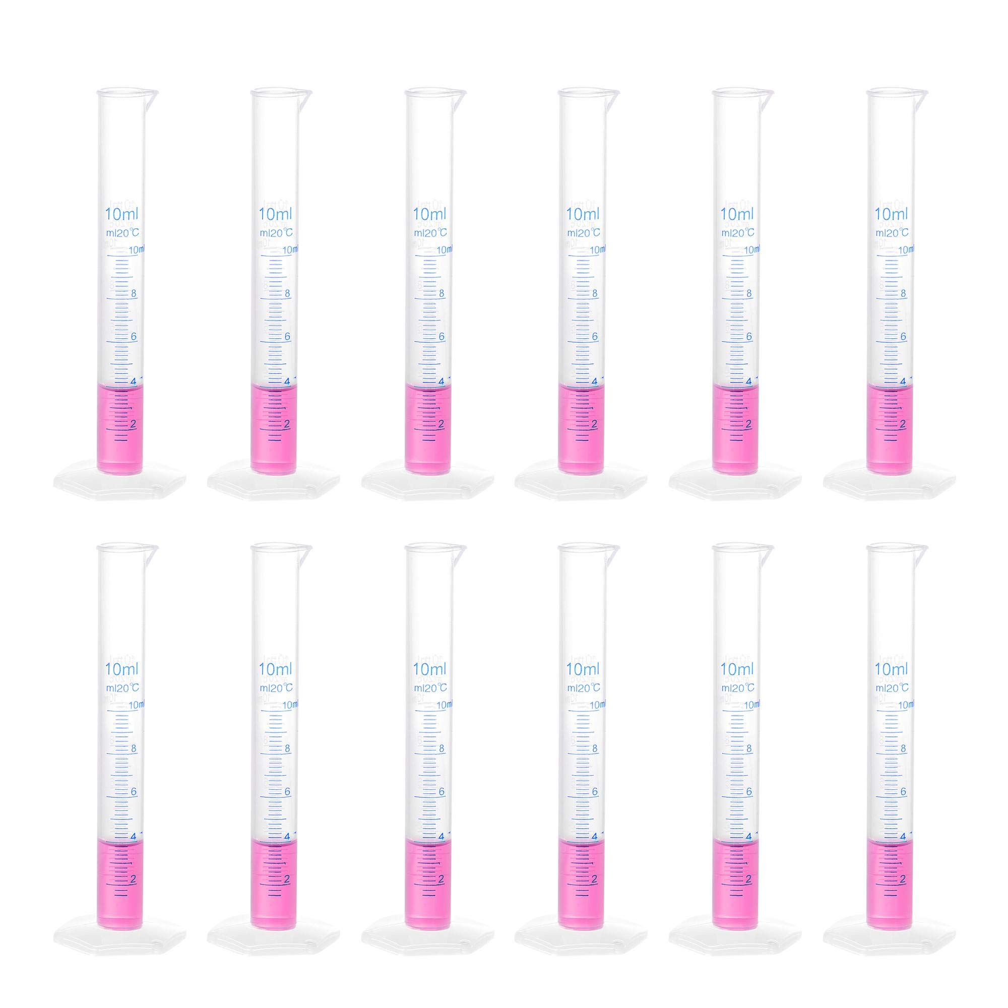 uxcell Plastic Graduated Cylinder, 10ml Measuring