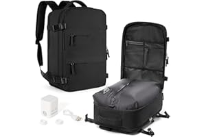 bluterm Travel Backpack for Women Men Travel Vacuum Backpack with Pump Cabin Bags Airplane Approved