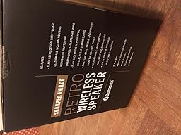 Amazon.com: Sharper Image SBT3002BK Retro Wireless Bluetooth Speaker