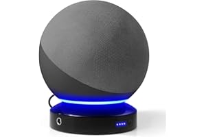 Liboer Battery Base for Echo (4th Generation) Portable Battery Stand Charger Compatible with Alexa Echo 4th Gen Make it Mobile (Not Include Echo 4th Gen Speaker)