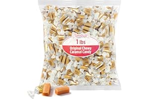 SWEETSIDE CANDY CO. Original Soft Caramels, 1lb Pack of Soft Caramel Candy, Perfect Werthers Caramel Chews for Home, Work, School, Parties, Holidays and Gift Giving, Ideal for Snacking and Sharing