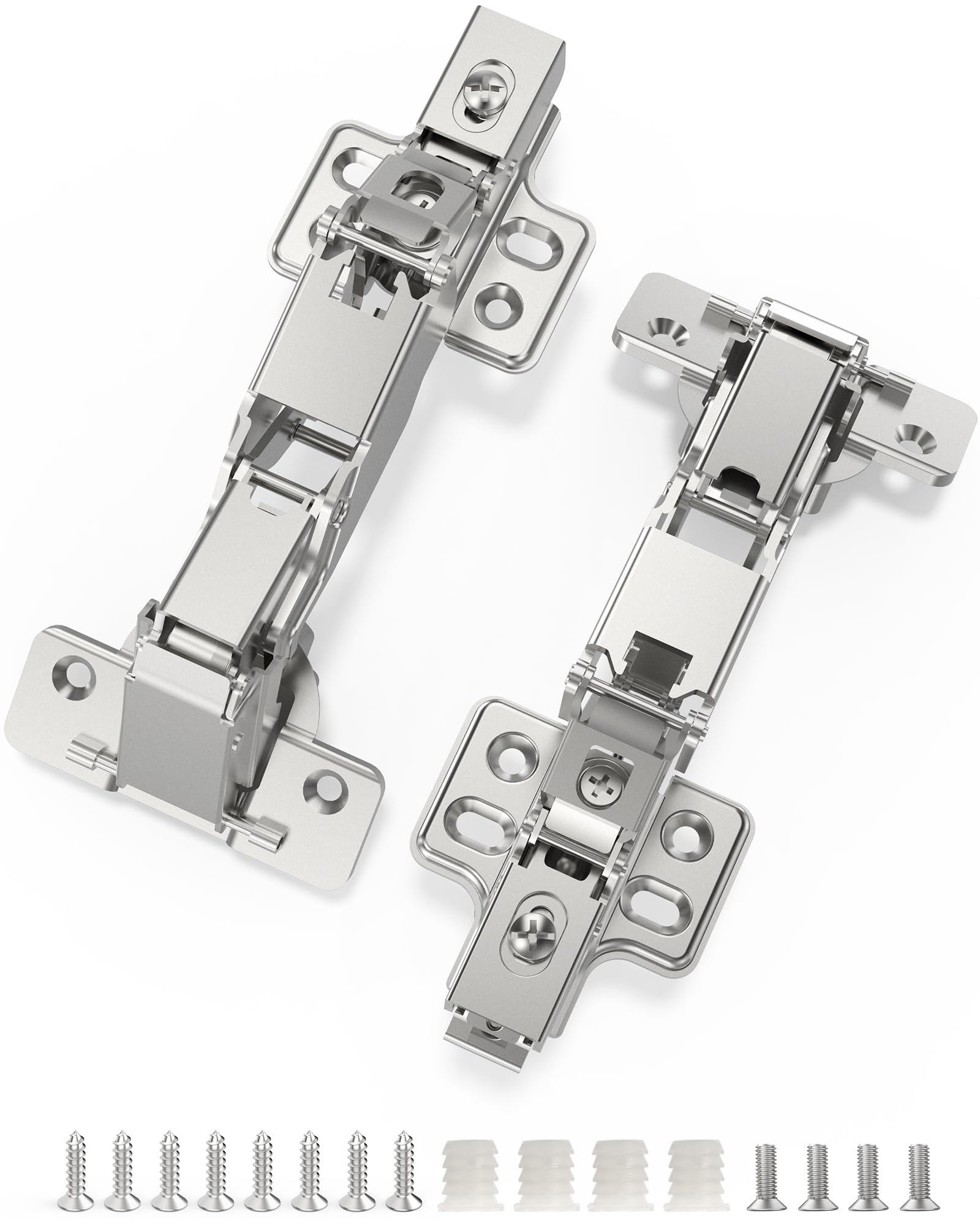 Photo 1 of Chibery 2 Pack 165 Degree Soft Close Kitchen Corner Hinges, Lazy Susan Cabinets, Frameless, Clip On Plate for Easy Installation, Hidden Face Mount, 3D Concealed Slow Self Closing for Folden Cupboard
