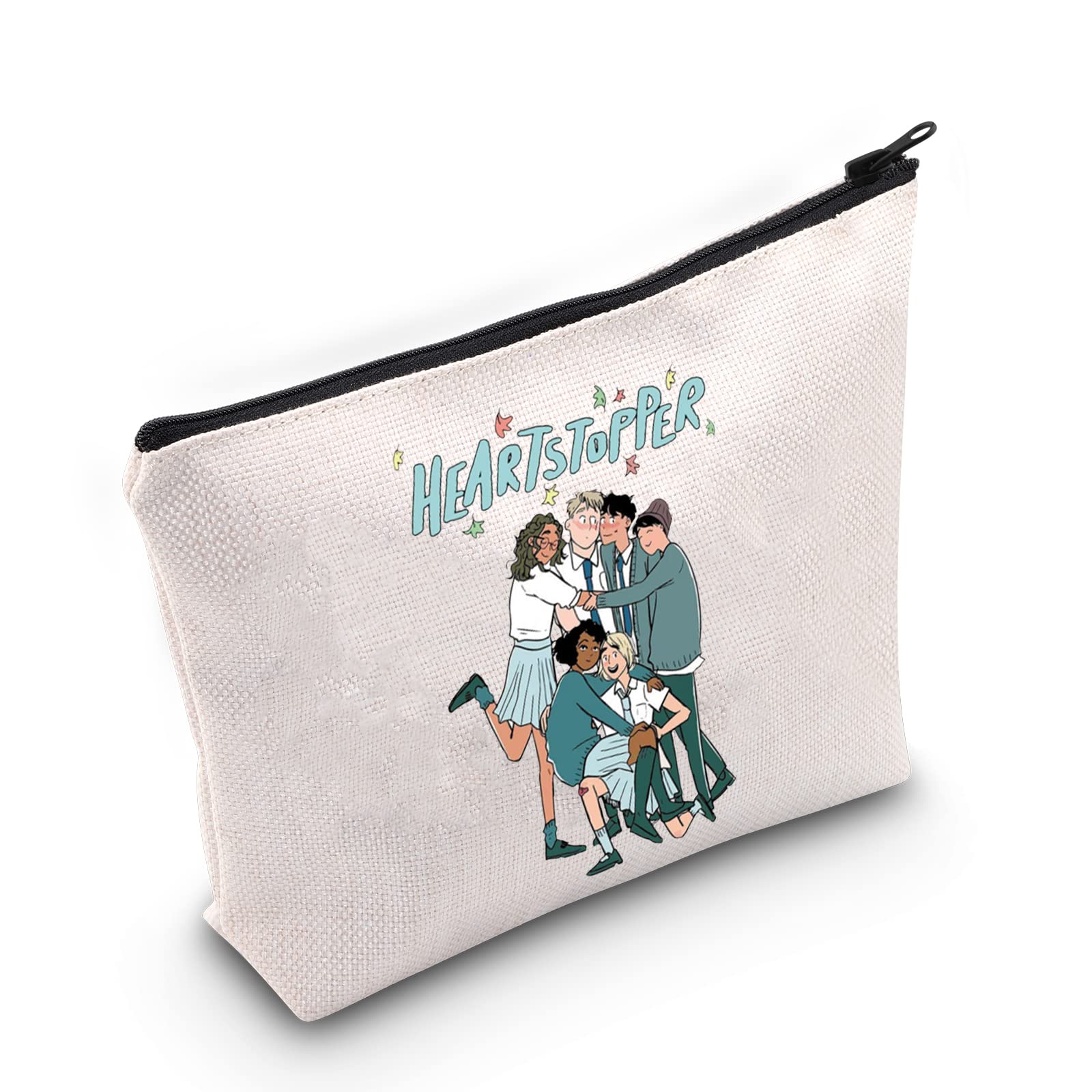 FOTAP HI HI Leaves Zipper Bag Phases Gift Nick and Charlie Gift LGBTQ Gift Boys Love Comics Cosmetic Bag (Hearts)