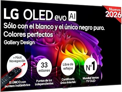 OLED83G64LW - Smart TV OLED EVO AI 83" 4K Sin Reflejos, 2026