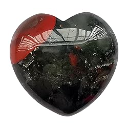 Bacatgem 1 Pcs Natural African Bloodstone Palm