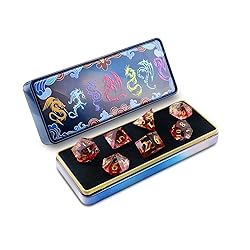 Vovotuzzi DND Dice Set with Dragon Totem Metal Gife