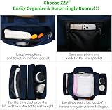 ZYZ ZZY Gym Duffle Bag 40L Duffle with Shoulder Strap Navy Blue view 3