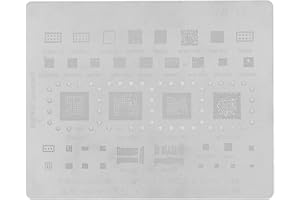FAFEICY Reballing Stencil, Stainless Steel Phone CPU Reball Rework Template Screen for A60 to A90, Soldering Stations