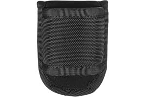 HARFINGTON Flashlight Holder Open Top D Cell Torch Nylon Compact Light Carrier Case Fit 1" Dia. Flashlight for Duty Belt