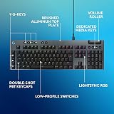 Logitech G G915 X Low-Profile Wired Mechanical Keyboard UK QWERTY Black view 6