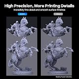 ELEGOO Water Washable 3D Printer Resin 2.0 1000g Grey 395-405nm view 4