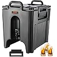 VEVOR Insulated Beverage Dispenser, 10 Gallon, Food-grade LL9450UP Hot and Cold Beverage Server, Thermal Drink Dispenser Cooler with 1.18 in PU Layer Two-Stage Faucet Handle, for Restaurant Drink Shop