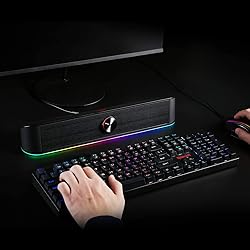 Redragon GS560 RGB Desktop Soundbar, 2.0 Channel