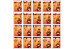 WORLD-BIO Body Warmers for Cold Weather, Heat Warmer Patch Disposable with Adhesive Backing Gives Hours Warm - 10/12/20/32/40 Packs, Hand Warmers Long Lasting Safe Natural Odorless