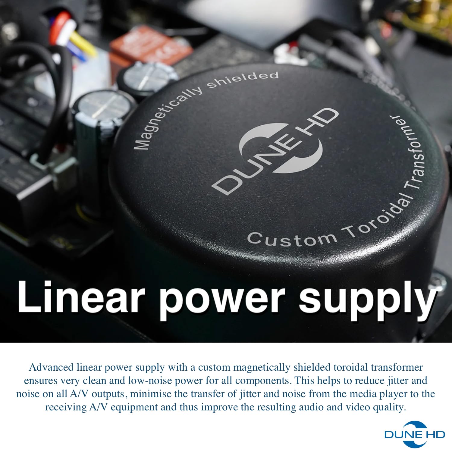 Dune HD Max 8K, Full-Sized Media Player, Android Box, HDD Rack, Linear PSU, TCXO, Hi-Fi I2S-E Output, Hi-Fi S/PDIF Output, 8Gb/64Gb