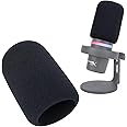 SUNMON HyperX DuoCast Pop Filter Compatible with HyperX Duo Cast Microphone, Mic Windscreen Pop Filter Reduce Noise and Plosives, DuoCast Mic Cover Foam By SUNMON