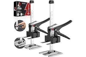 JANNIRESS Labor-Saving Handle Multi-Function Height Adjustment Lifting Device, Door Panel Lifting Cabinet Jack Board Lifter， Men'S Tool,, Black02