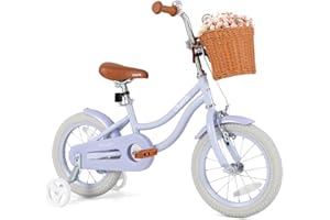 OLAKIDS Kids Bike, 12 14 16 18 20 Inch Toddlers Bike for Girls Boys Age 3-8 Years, Children's Bicycle with Training Wheels Re