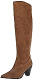 Anne Klein Women's Wei Mid Heel Tall Boot, Brown, 6 M