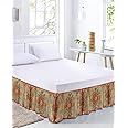 Amazon.com: Geometric Boho Bed Skirt Queen Size 16 Inch Drop ...