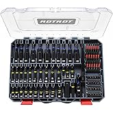 80-Piece Magnetic Impact Nut Driver Set, SAE/Metric Nut Driver Set, Socket Adapters, Wing Nut Driver, Bit Holder, Universal Sockets, Quick Release Extension, Power Bits, 1/4'' Quick Change