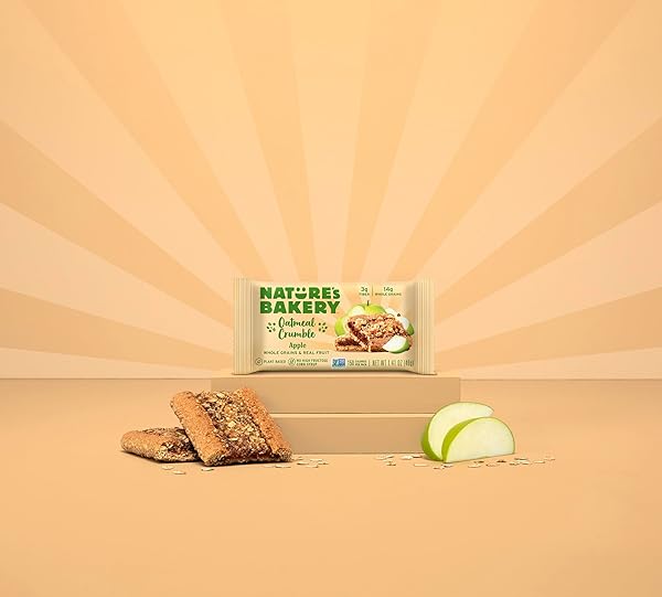NATURE’S BAKERY OATMEAL CRUMBLE APPLE BARS, 1.41 OZ, 6 CT
