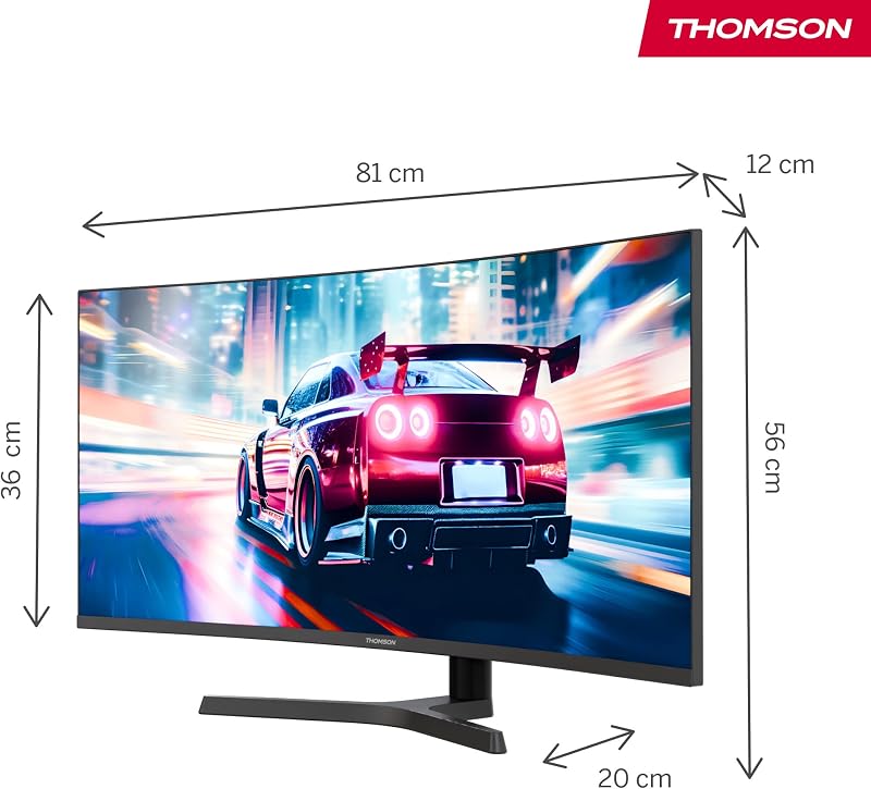 Gaming Monitor 34 Pouces UWQHD Monitor, 240Hz VA EyeCare Display, 1ms, Adaptive Sync, Speaker, HDR10, HDMI&DP, M34QG7Y14C