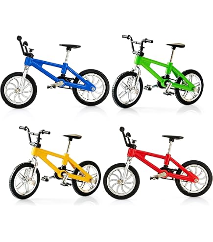Mini BMX Finger Bike 1/8 – 32 Pièces à Assembler, Guidon Mobile, Pédales Rotatives, Jouet DIY Et Déco Pour Collectionneurs