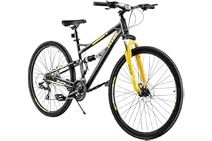 VEVOR Mountain Bike for Men/Women, 20"/26"/29" Sizes, 7/21/24 Speed Twist Shifting, Front or Dual Suspension, Dual Disc Brakes, Comfort Saddle, Sleek Colors