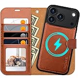 OCASE for iPhone 17 Pro Max Detachable Wallet Case with Card Holder, 2 in 1 PU Leather Flip Folio with RFID Blocking Stand Wrist Strap Shockproof Phone Cover 6.9 Inch 2025, Brown