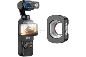 Pocket 3 Wide Angle Lens,Magnetic Attachment, Multi-Coated HD Optical Glass,Expanded FOV of 112° Action Camera Lens Compatibl