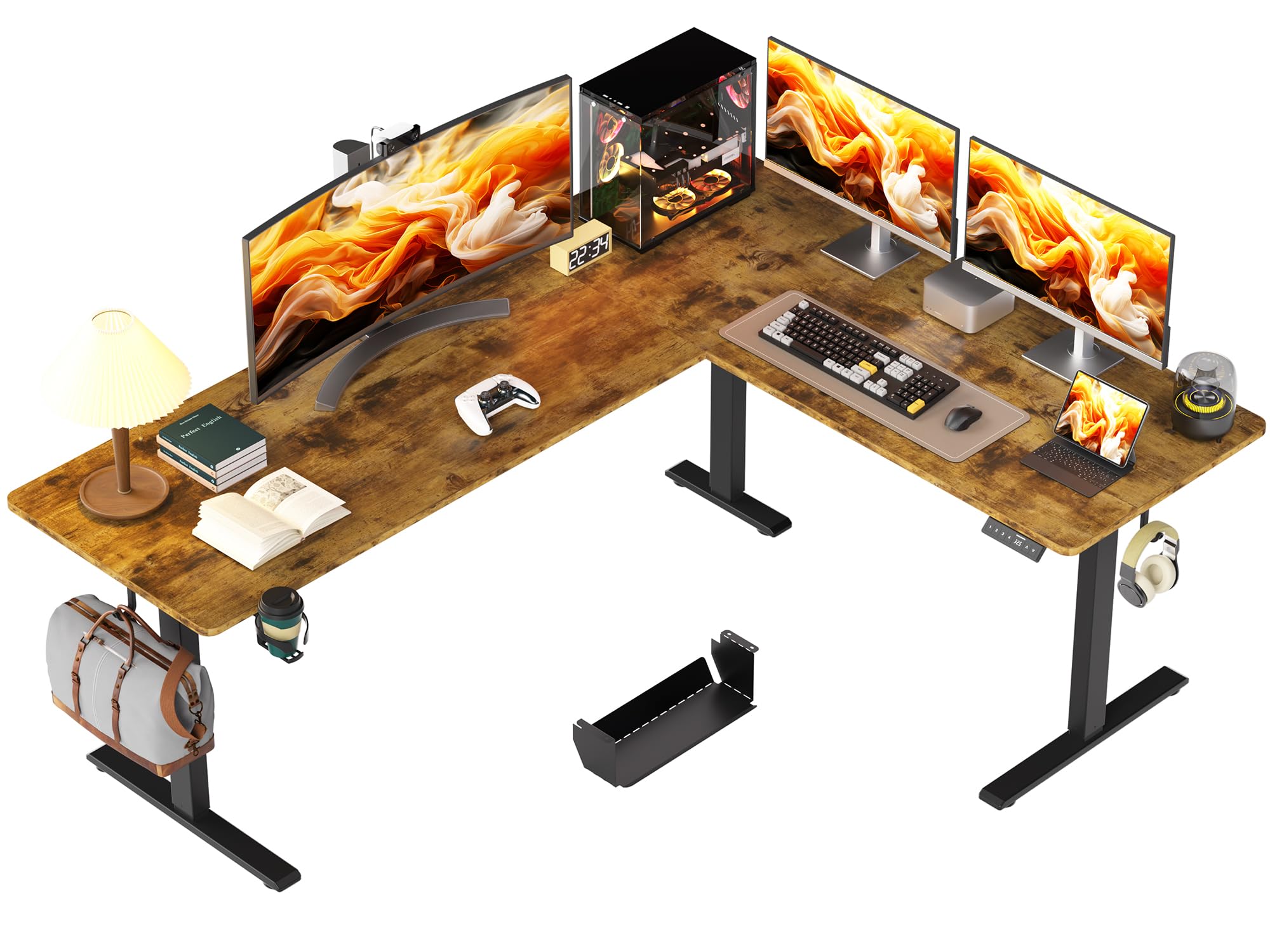 WALKINGDESK 75x61 Inches Reversible L Shaped