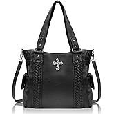 Purses and Handbags for Women Ladies Western Purse Large Hobo Bag Top Handle Handbag with Ajustable Crossbody Strap Vintage