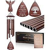 VENBEEL Angel Memorial Wind Chime, Memorial Sympathy Gifts for Loss of Love One, Bereavement Condolence Remembrance Gift for Loss of Mom Dad