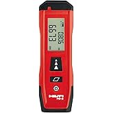 Hilti PD-S Laser Distance Meter 60M/197ft, Rangefinder with Area Measurement, 1.5mm Accuracy, 8in-197ft Range