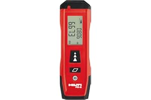 Hilti PD-S Laser Distance Meter, Easy-to-use Laser Measure for Distance and Area up to 200 ft, Easily Measure Distances and H