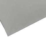 M & J Plain Silver Grey Polycotton Fabric 45 inch 112 cm Wide 4 Metre