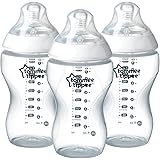 Tommee Tippee Closer to Nature Added Cereal Baby Bottle, Y-Cut Nipple, Easy Latch Nipple, 11 Ounce, 3 Count