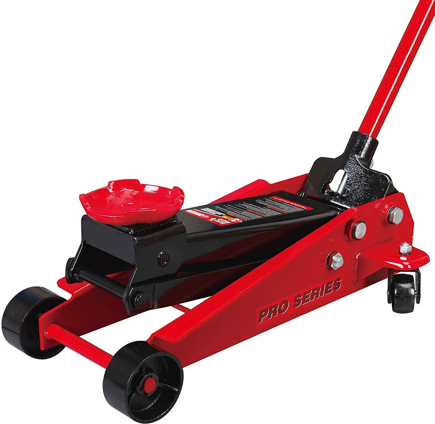 BIG RED T83002 Torin Pro Series Hydraulic Floor Jack with Single Quick Lift Piston Pump, 3 Ton (6,000 lb) Capacity, Red