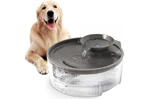 Neareal Dog Water Fountain Dispenser for Large Dogs: Automatic Water Bowl Dispenser for Cat & Dogs Inside 168oz/5L Big Fountain Water Bowl