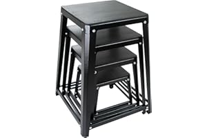 OUKIDR Plyometric Platform Box, Plyometric Box Jump Set for Home Gym Training, Crossfit, Conditioning, Strength Training (12/18/24/30 Inch)