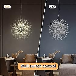Modern Crystal Chandeliers Firework, 9-Light Chrome